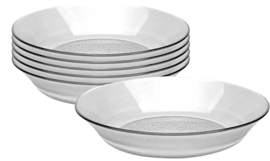 PLATO VIDRIO HONDO RIGOLLEAU AQUA 19CM