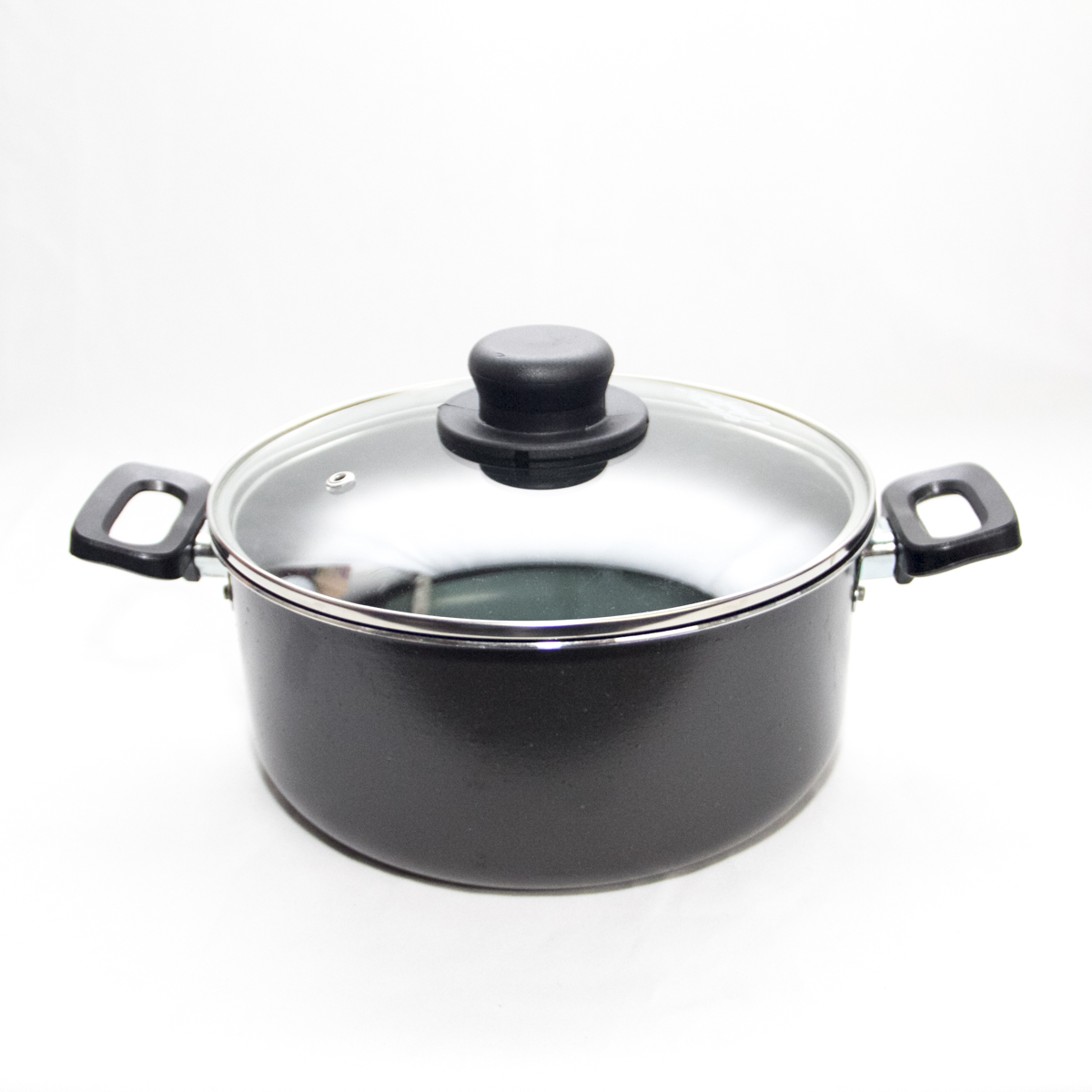 CACEROLA TEFLON ANTIADHERENTE TAPA VIDRIO N*26 GUADIX