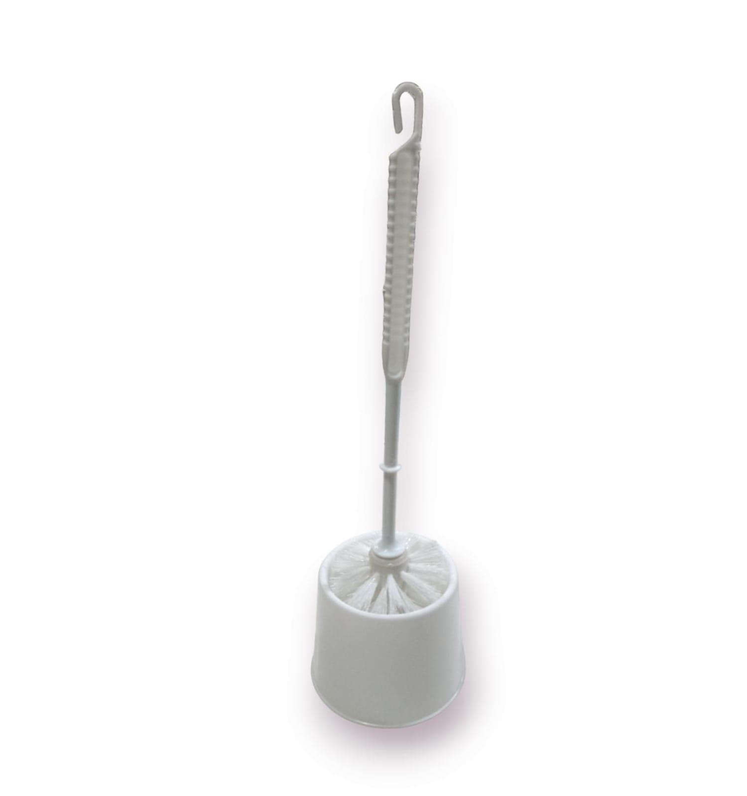 CEPILLO LIMPIA INODORO PLASTICO CON BASE 33CM