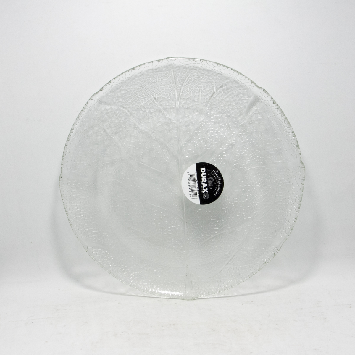 PLATO VIDRIO PLAYO DURAX LABRADO 23CM
