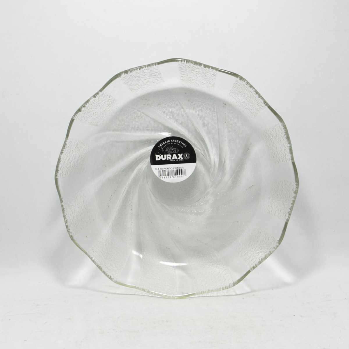 PLATO VIDRIO HONDO COSMOS DURAX 20CM