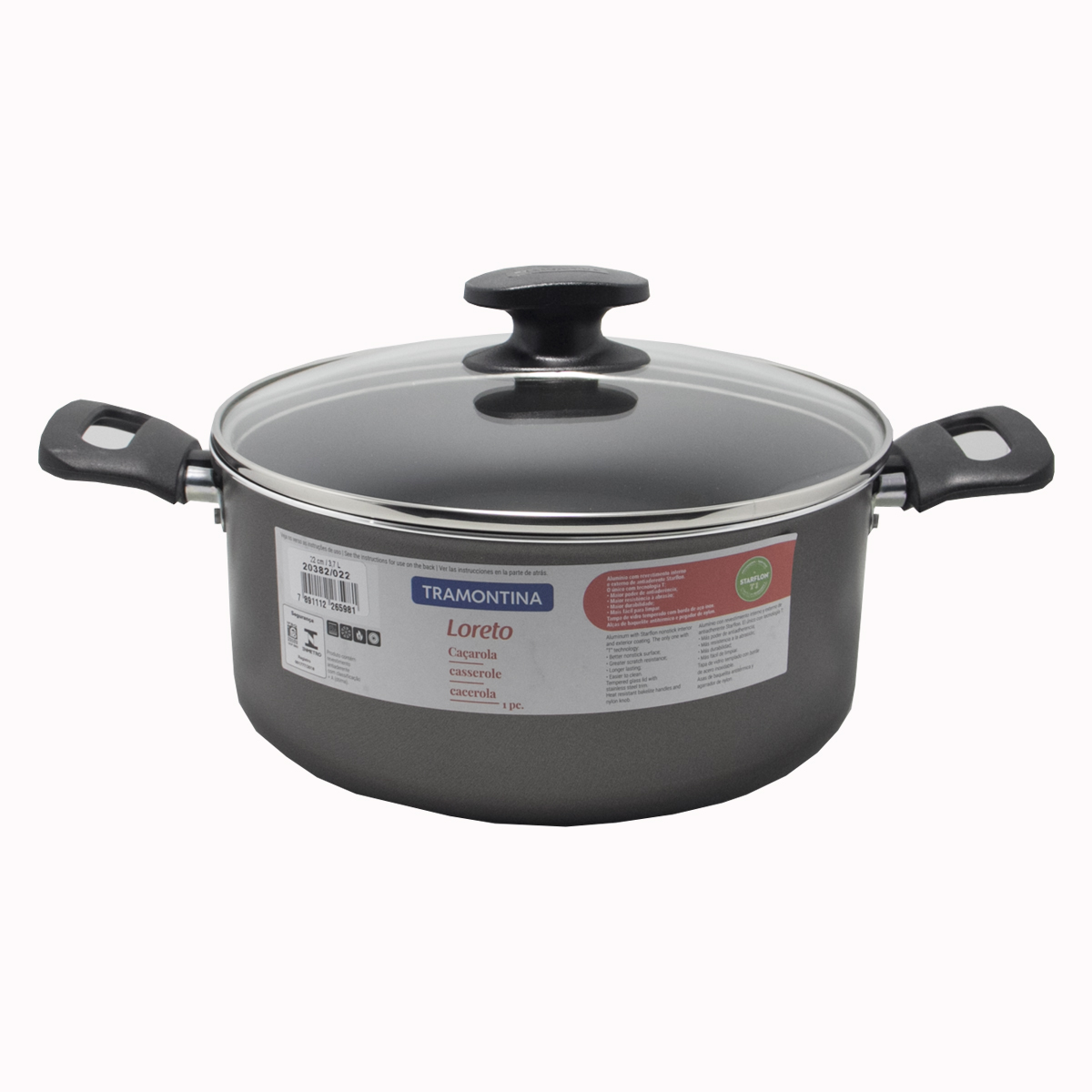 CACEROLA TEFLON ANTIADHERENTE TRAMONTINA  N*22