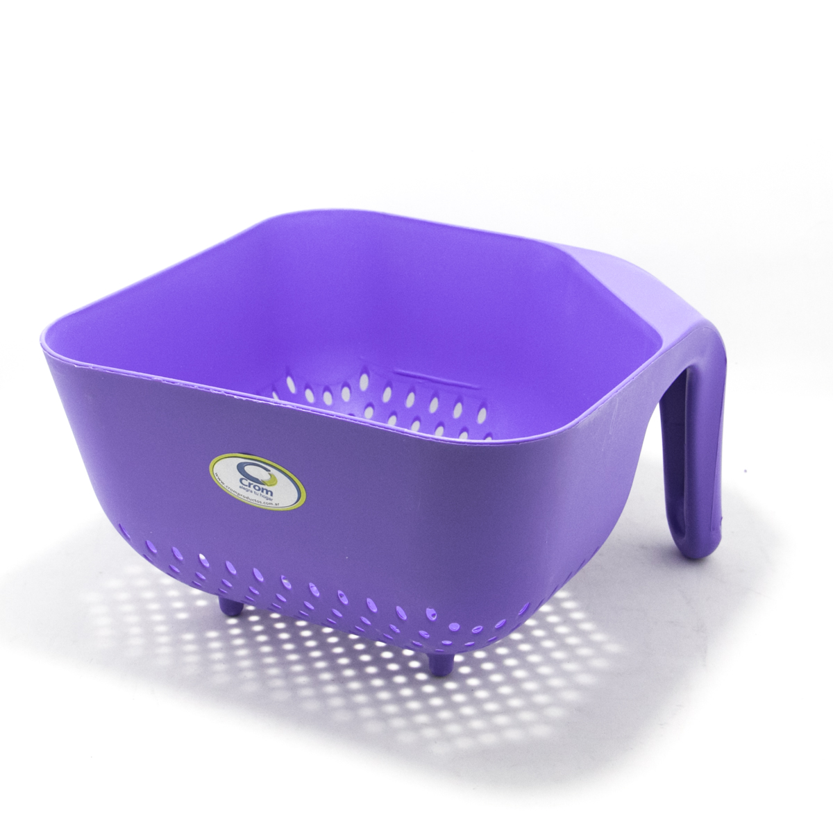 COLADOR PLASTICO CUADRADO CON MANIJA 20CM 