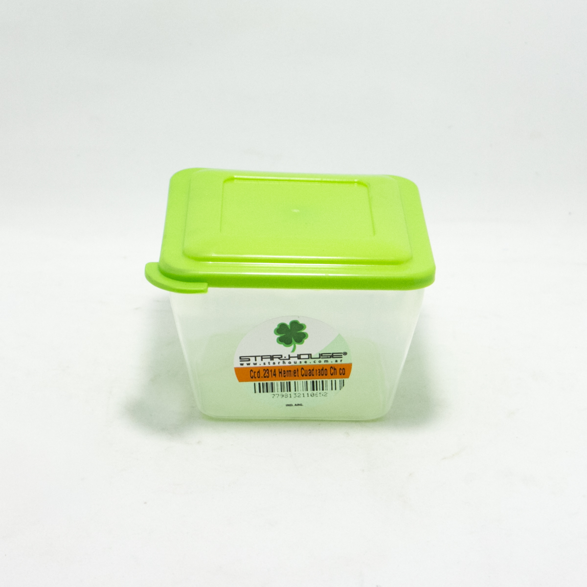 TUPPER HERMETICO CUADRADO MINI PLASTICO STAR HOUSE