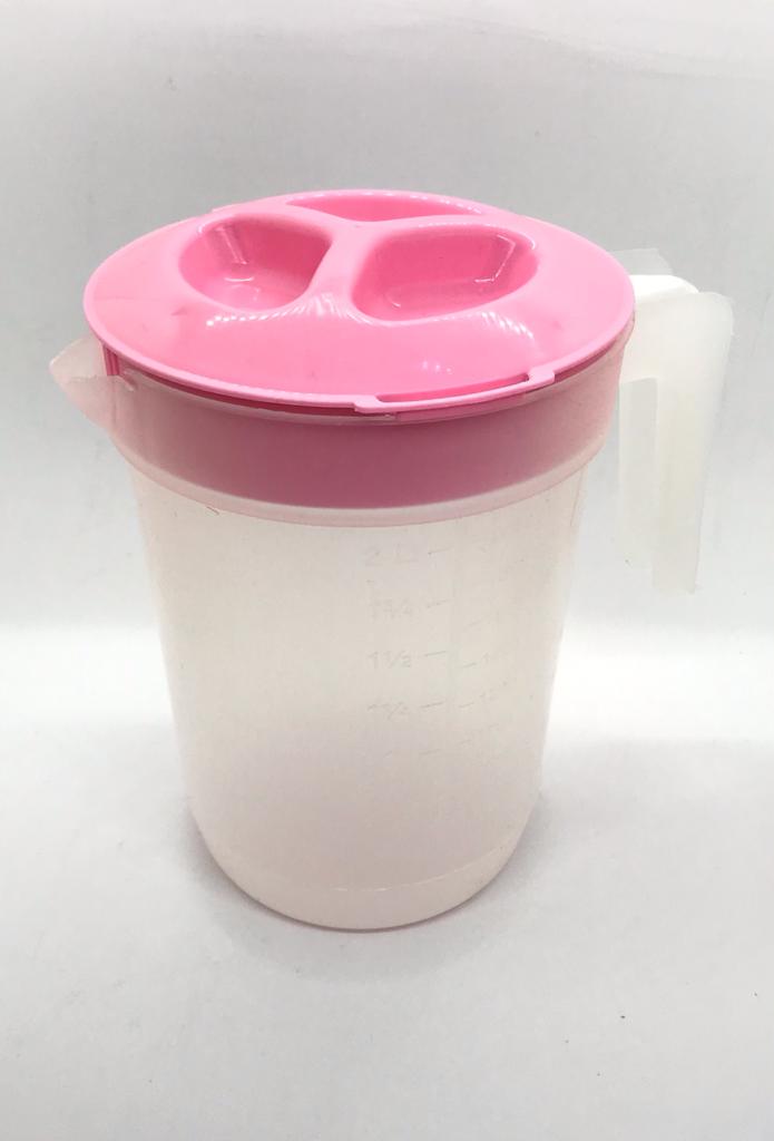 JARRA PLASTICA CON TAPA Y PICO VERTEDOR GRANDE 2LTS