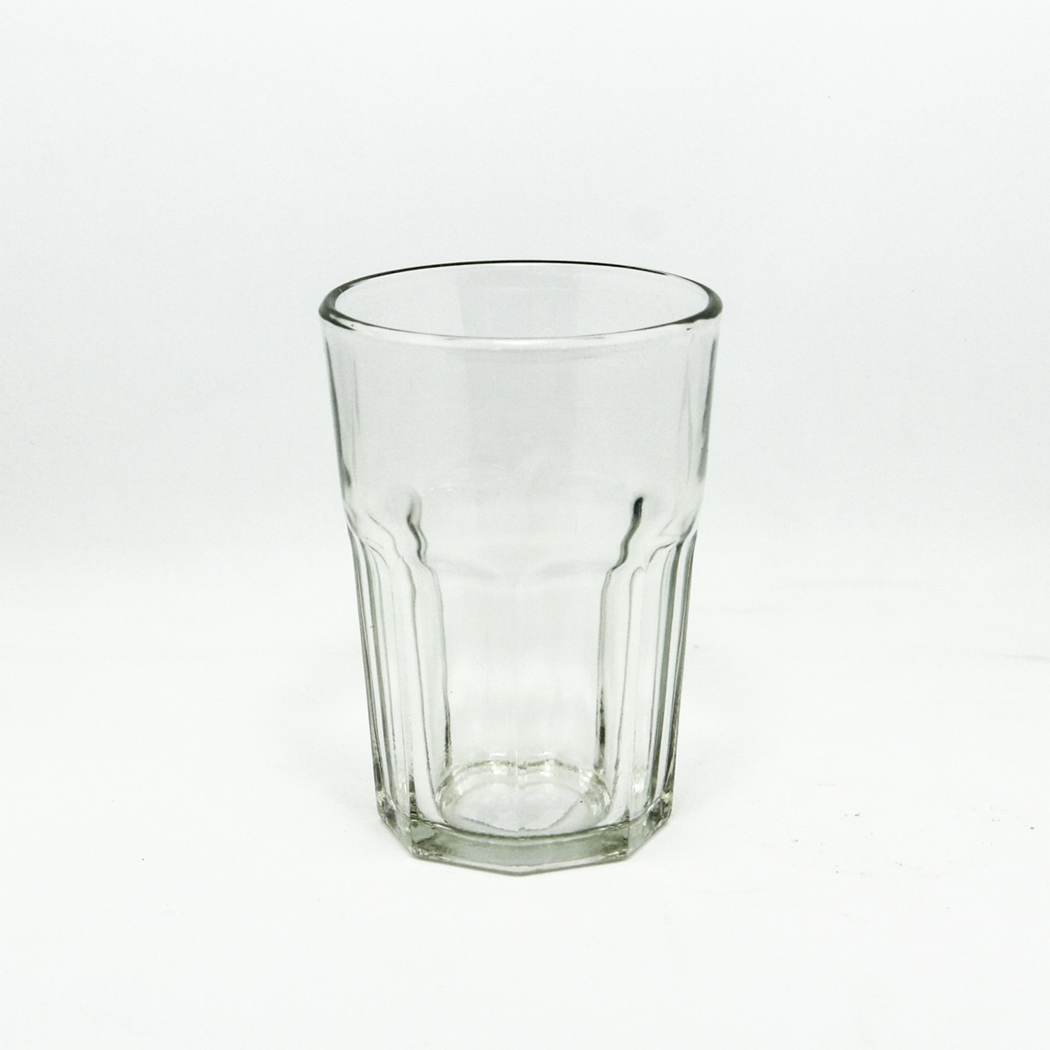 VASO VIDRIO FACETADO TRAGO LARGO DURAX 400ML