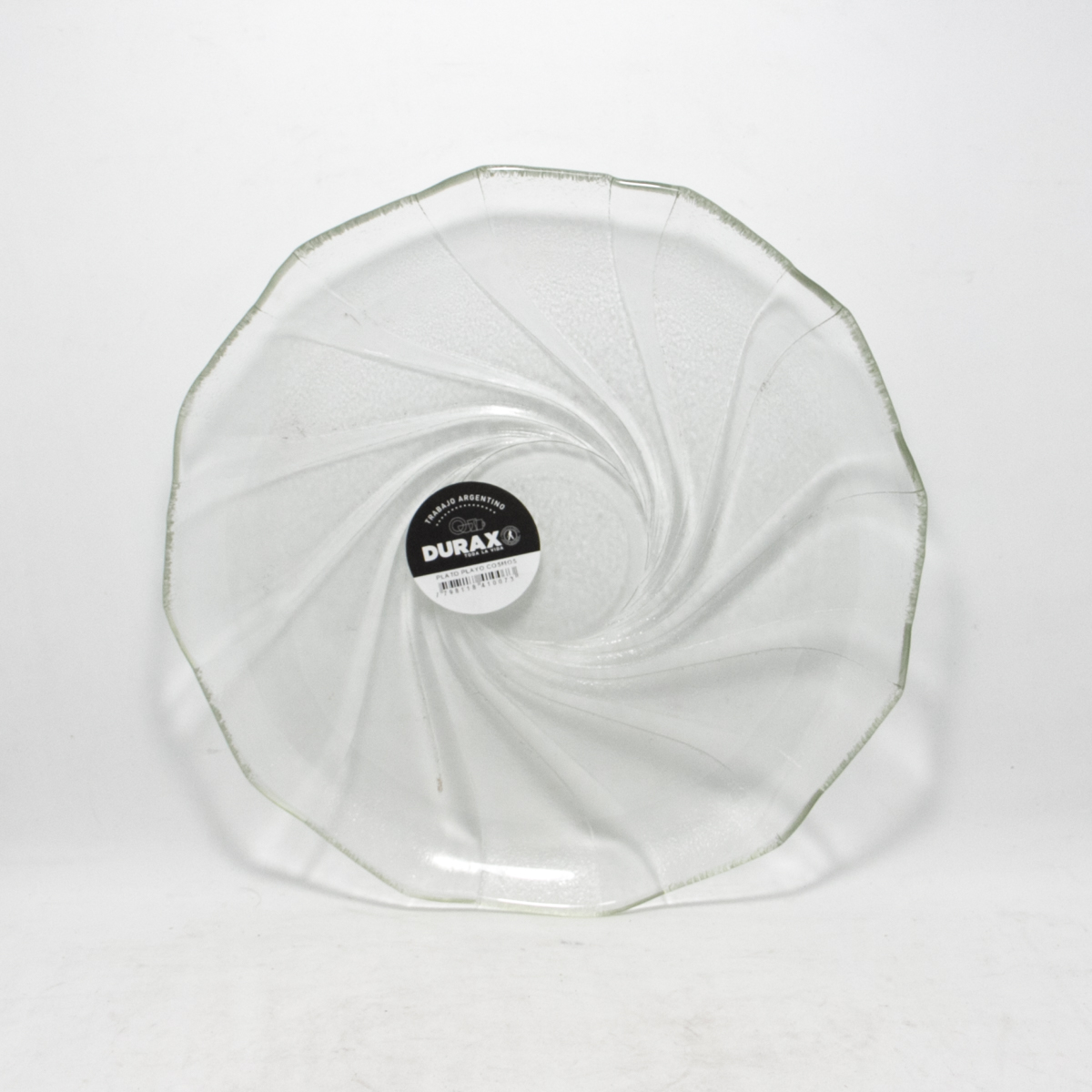 PLATO VIDRIO PLAYO COSMOS DURAX 22CM