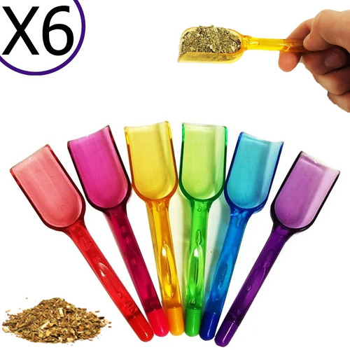 CUCHARITA DOSIFICADORA ACRILICA X 6 UNIDADES 16CM