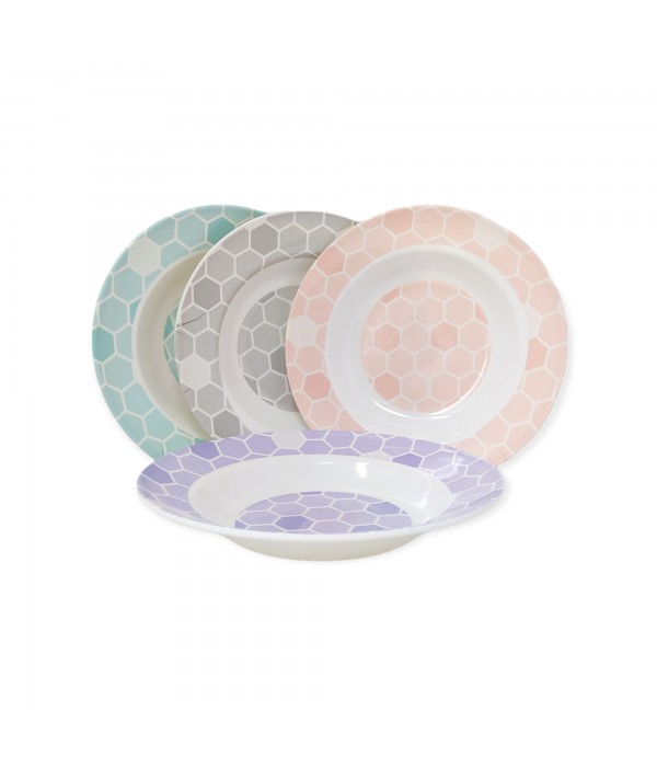 PLATO HONDO MELAMINA ESTAMPADO 22CM