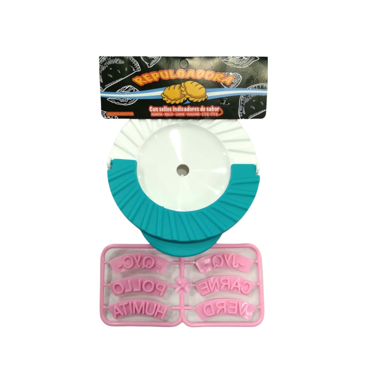 MOLDE PARA SELLAR EMPANADAS CON SELLOS DE SABORES