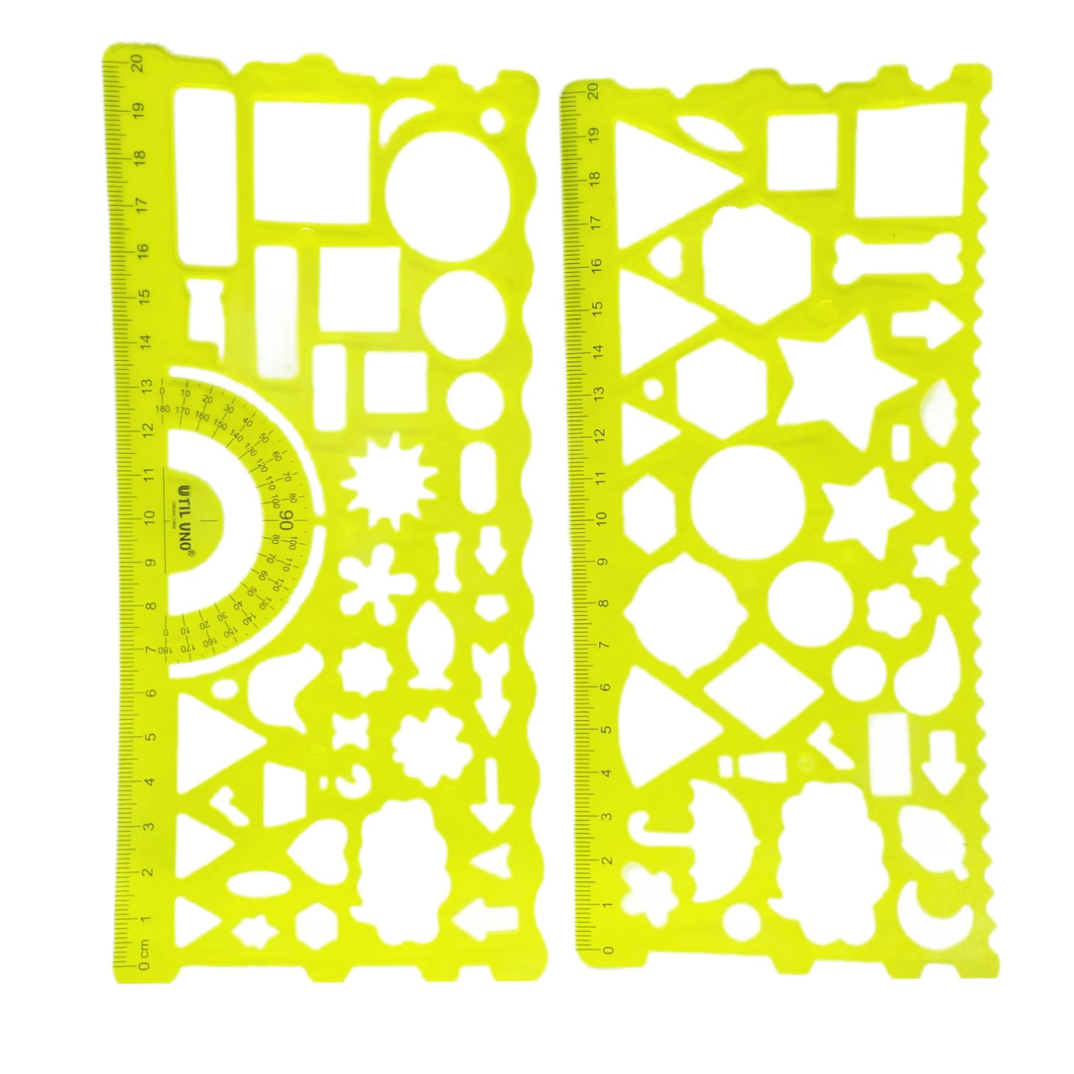 REGLA X 2 UNIDADES FLEXIBLE CON DISEÑOS 20CM