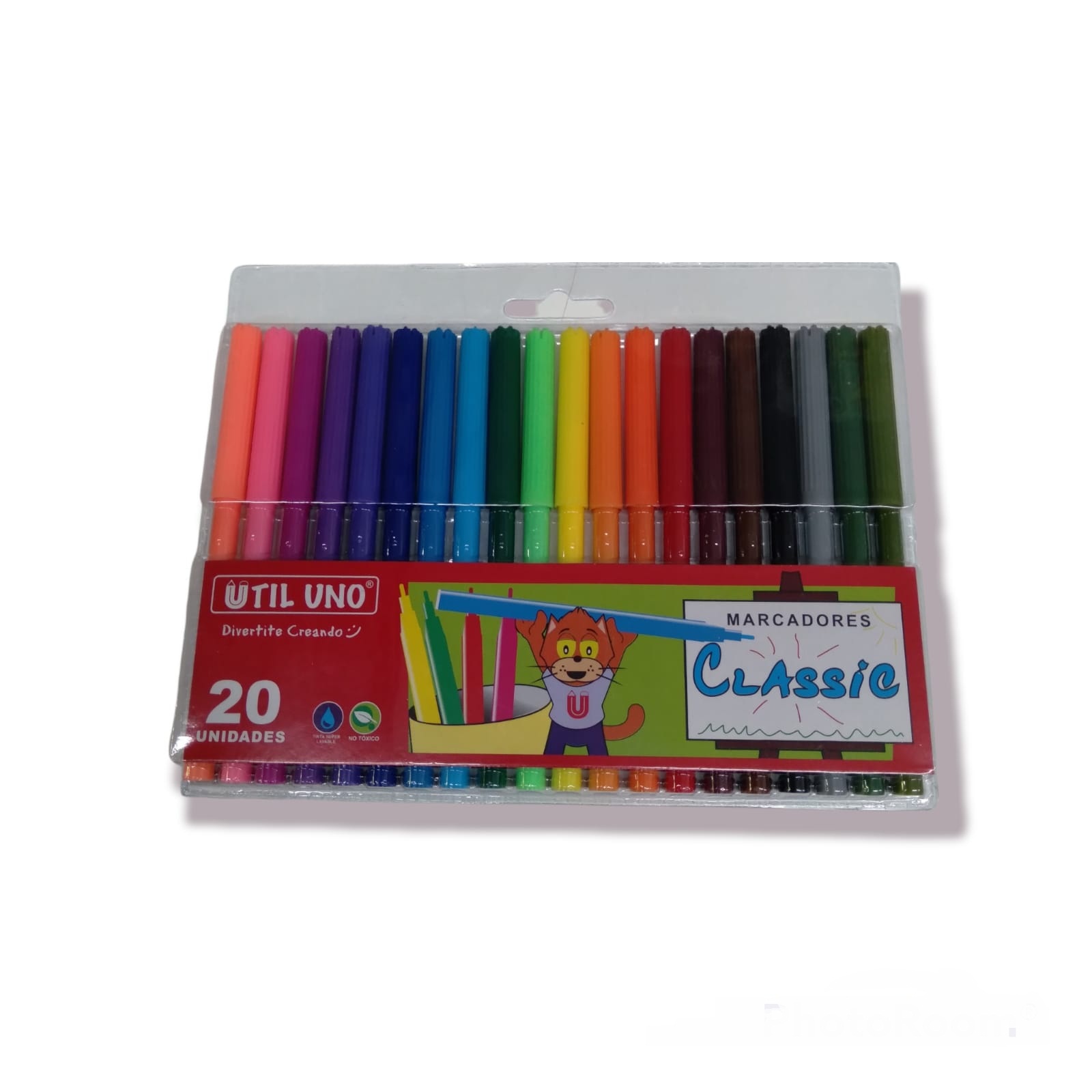 FIBRAS DE COLORES X 20 UNIDADES UTIL UNO