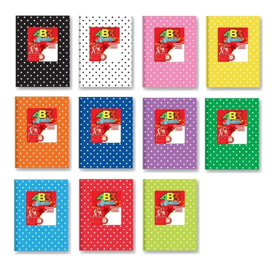 CUADERNO ABC X 50HJS RAYADO A LUNARES Y LISOS LAPRIDA