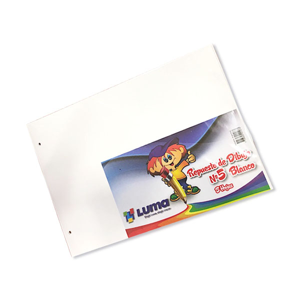 REPUESTO DE HOJAS CANSON PARA DIBUJO N*5 BLANCO LUMA