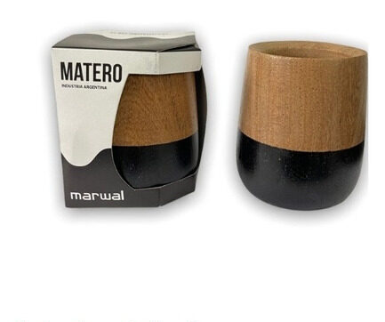 MATE MADERA PINTADO EN CAJA 10CM