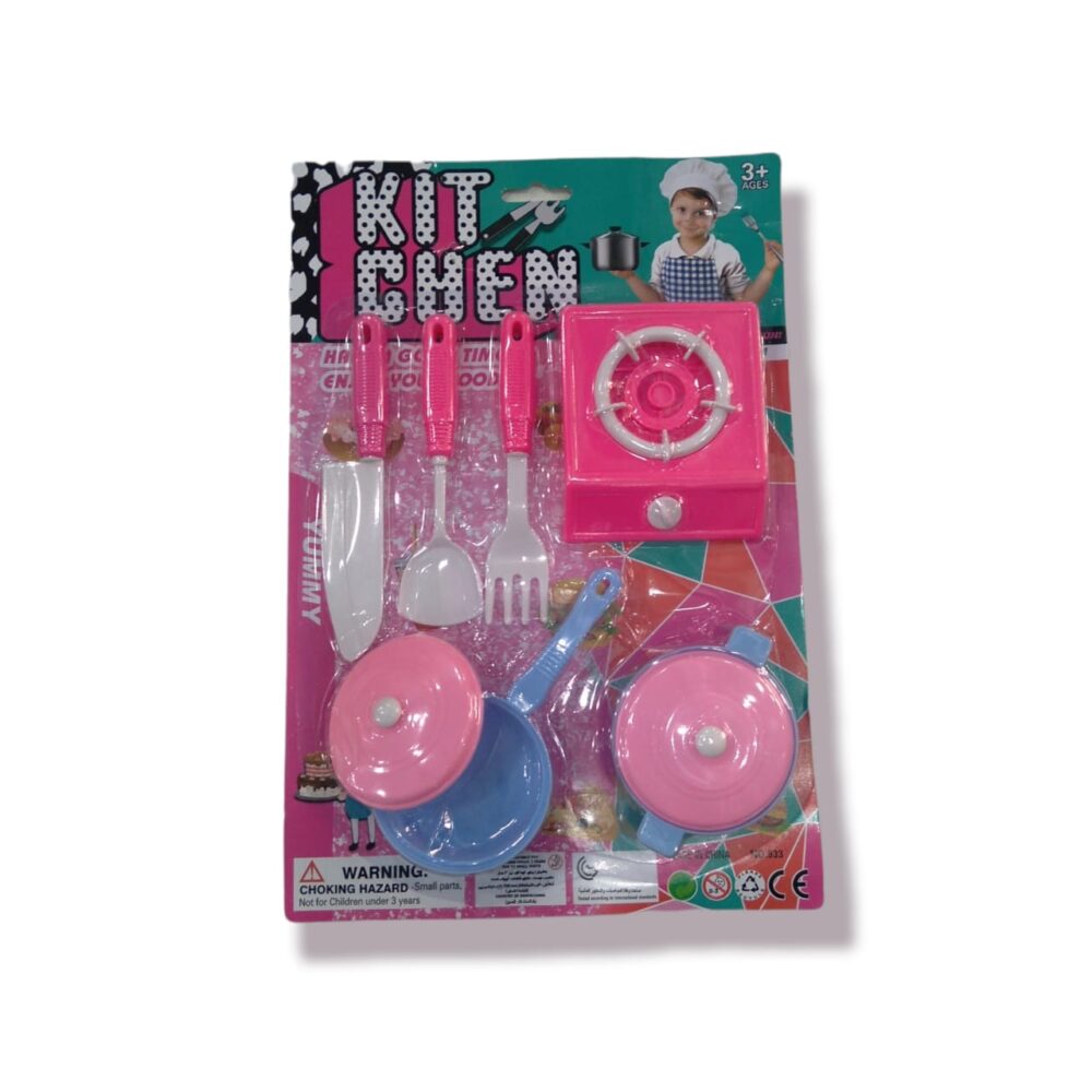 SET DE COCINA CON ACCESORIOS EN BLISTER 31CM