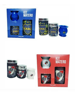 YERBERA AZUCARERA Y MATE MOTIVO FUTBOL CAJA REGALO