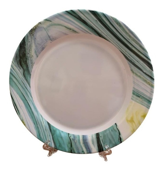 PLATO POSTRE MELAMINA ESTAMPADO 20CM