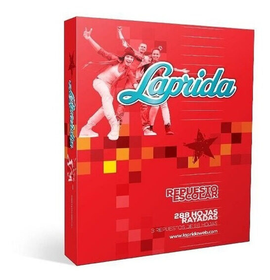 REPUESTO DE HOJAS N*3 X 288 HOJAS RAYADAS LAPRIDA