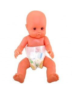 BEBE PLASTISOL CON PAÑAL EN BOLSA 37CM MAR PLAST