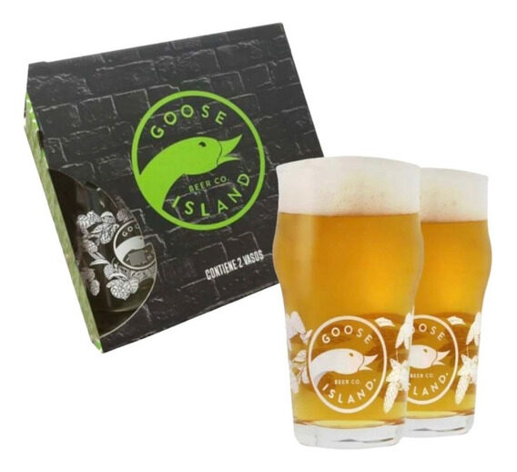 VASO VIDRIO X 2 UNIDADES CERVECERO EN CAJA