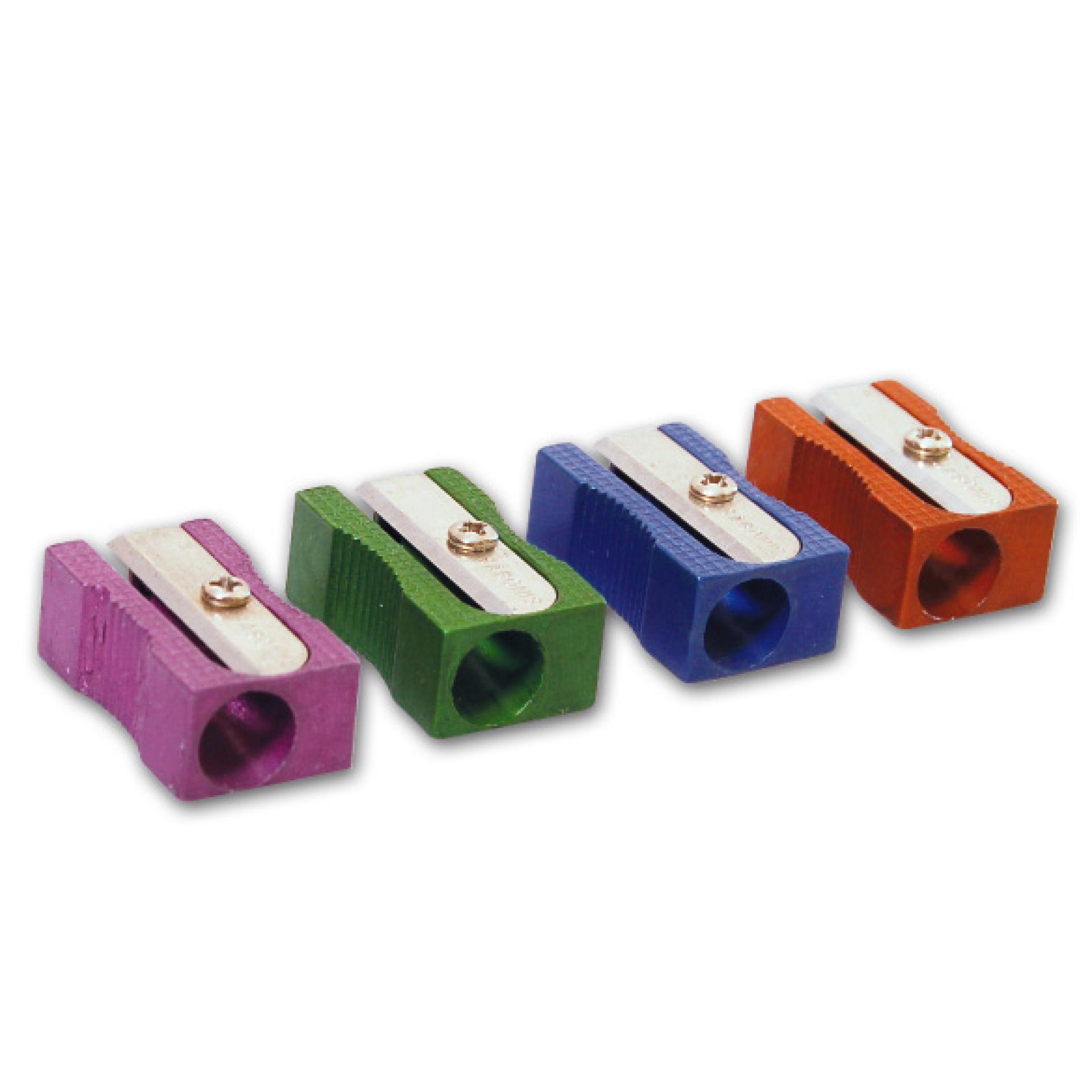 SACAPUNTAS METALICO DE COLOR EZCO