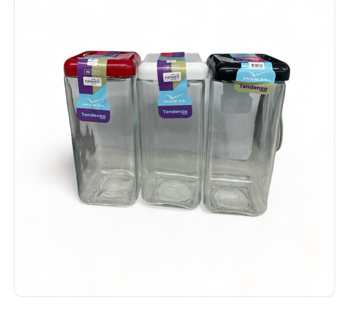 FRASCO VIDRIO ALTO 2LTS CON TAPA