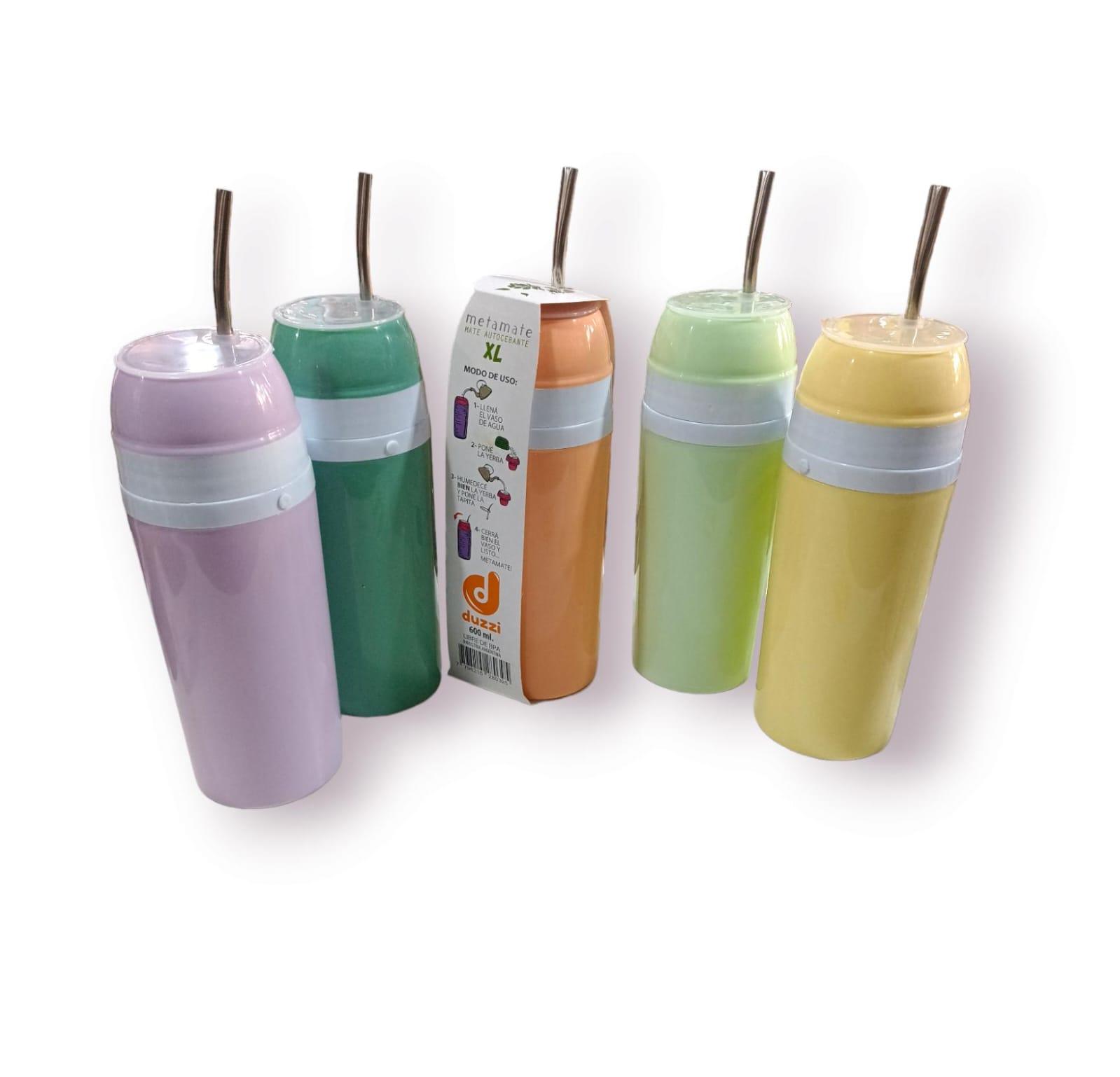 MATE AUTOCEBANTE GRANDE 600 ML CON BOMBILLA