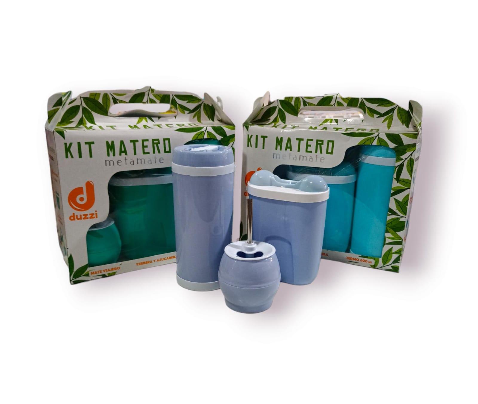 TERMO 600ML+MATE+YERBERO+AZUCARERO EN CAJA