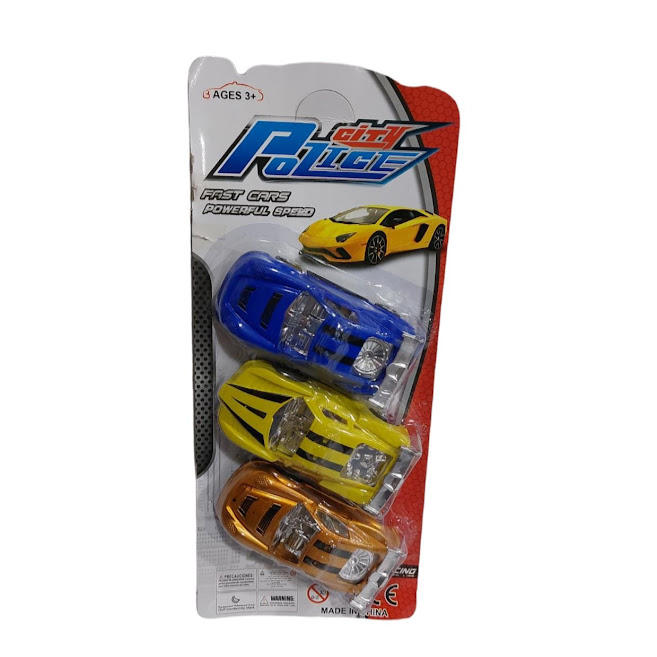 AUTO A FRICCION X 3 UNIDADES EN BLISTER