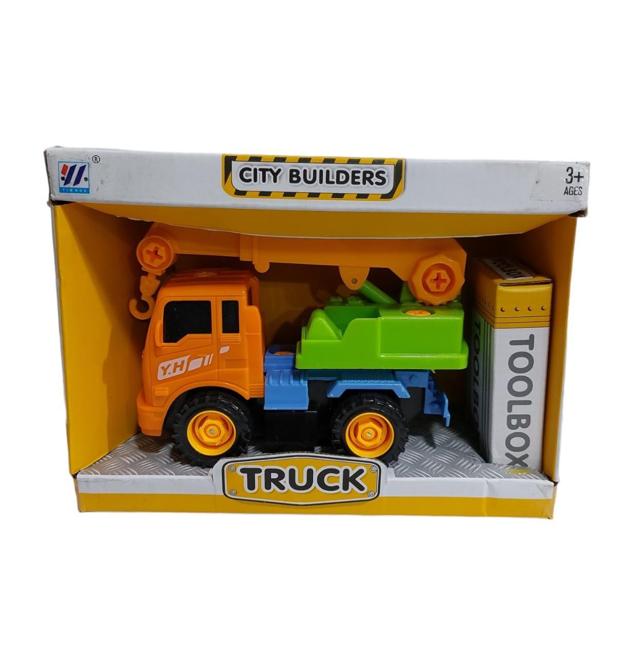CAMION DE CONSTRUCCION A FRICCION EN CAJA