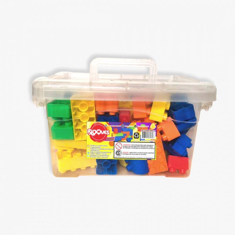 VALIJA CON LADRILLOS GRANDES X 140 PIEZAS 