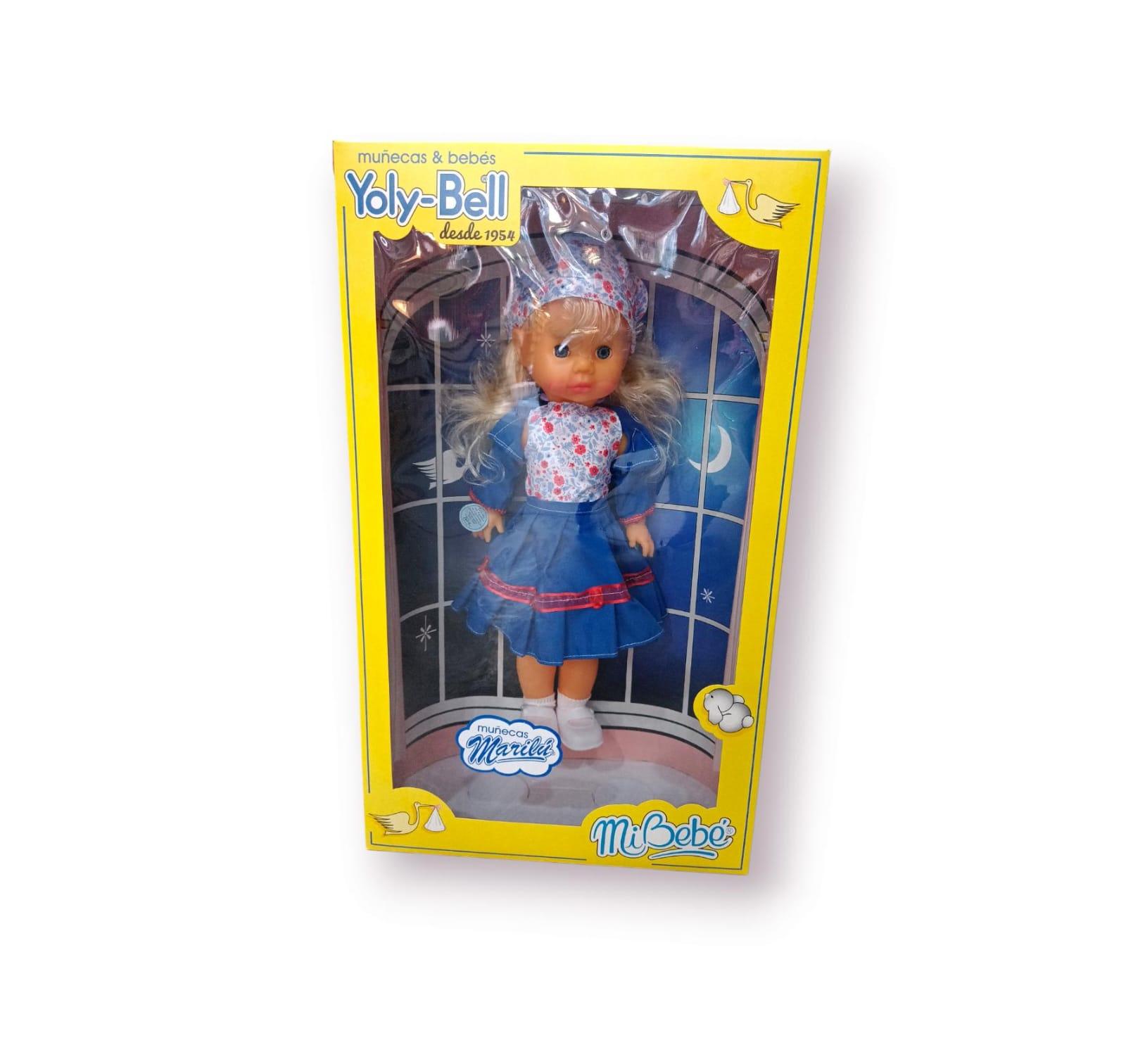 MUÑECA GRANDE YOLY BELL EN CAJA