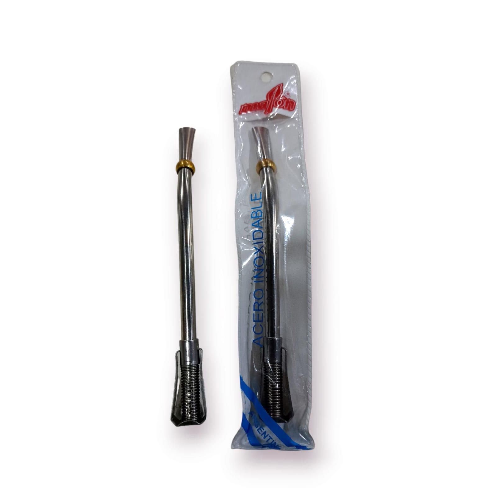 BOMBILLA ACERO INOXIDABLE CON RESORTE 