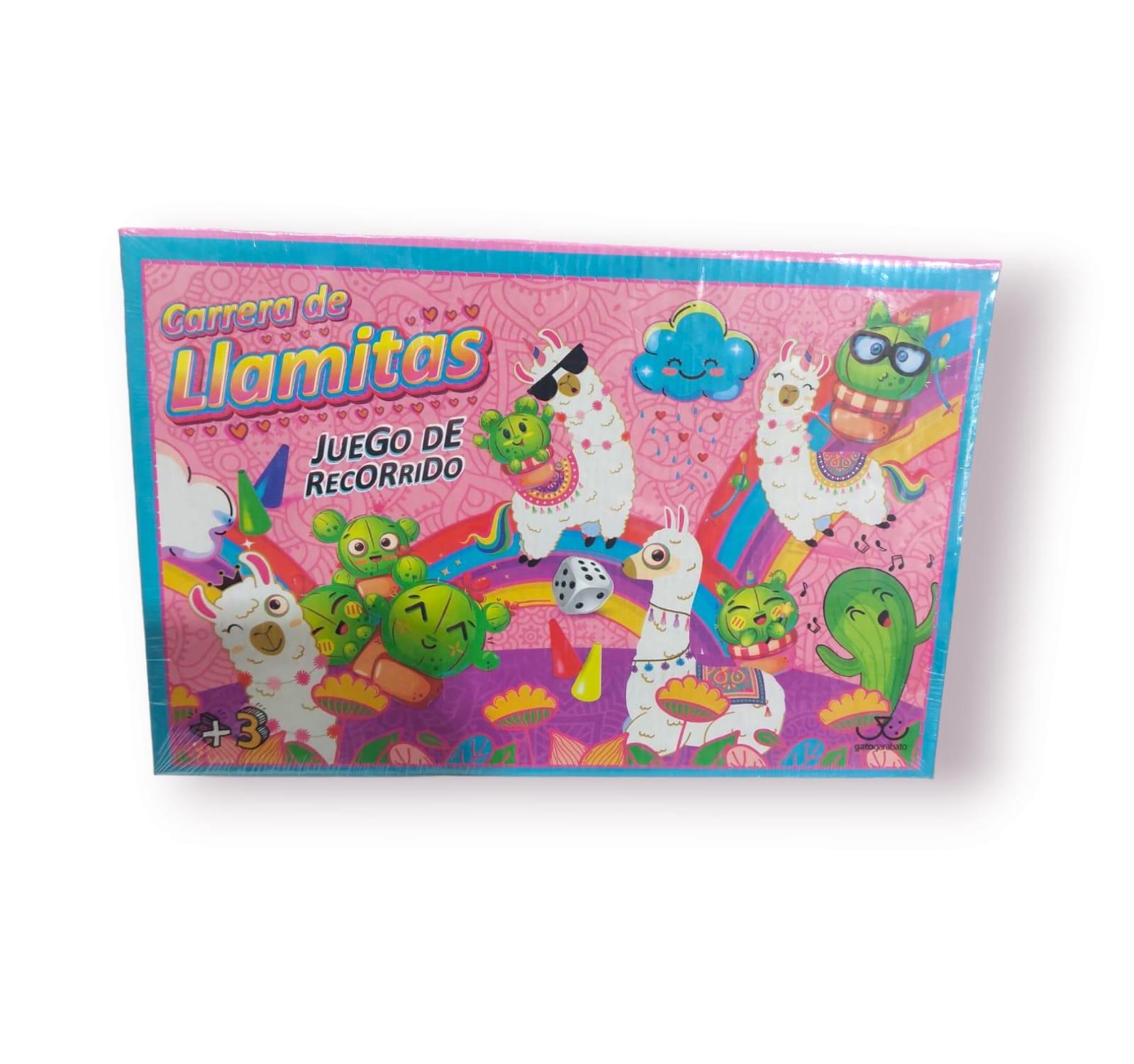 JUEGO DE RECORRIDO CARRERA DE LLAMITAS EN CAJA