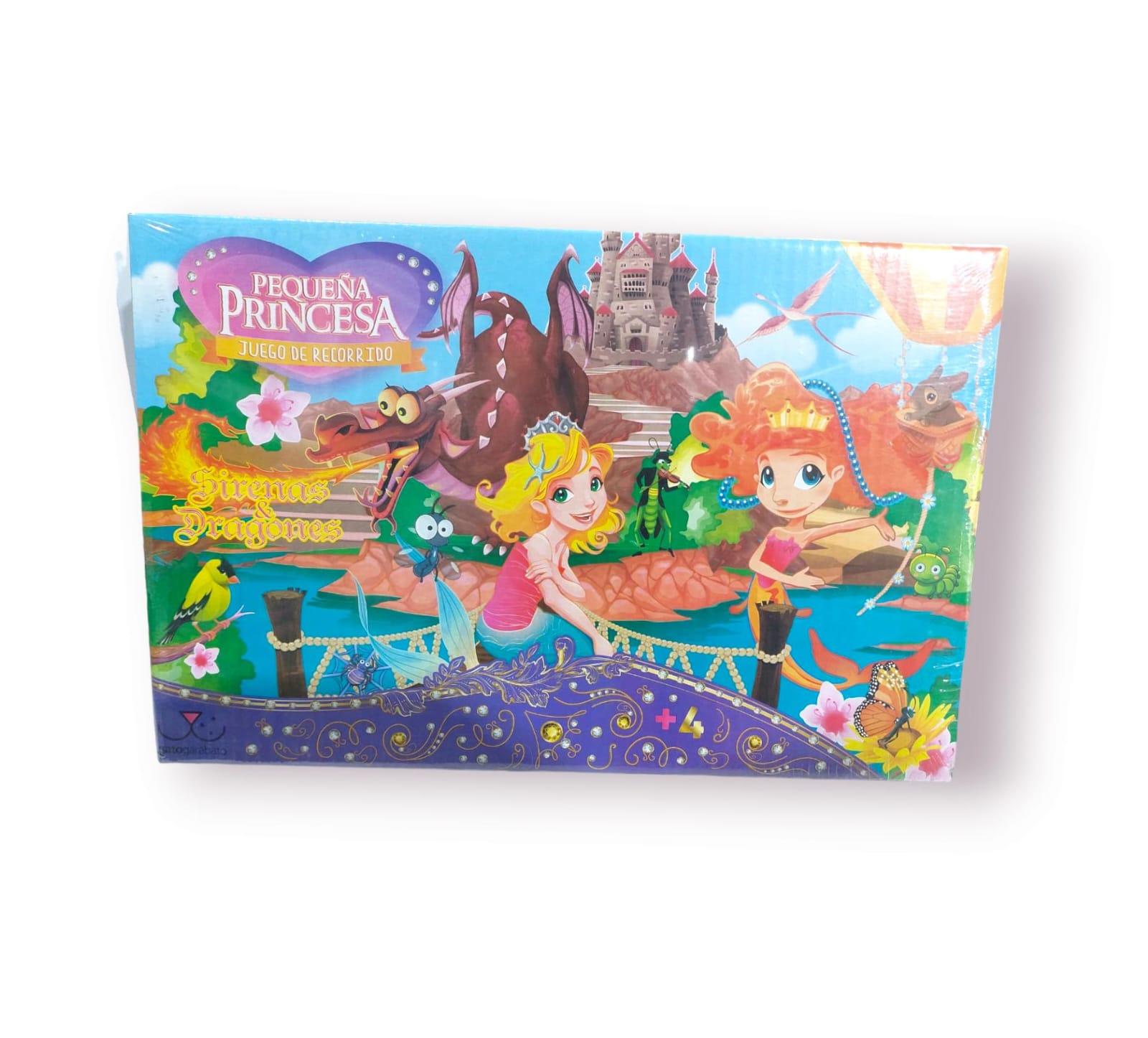 JUEGO DE RECORRIDO SIRENA Y DRAGON EN CAJA