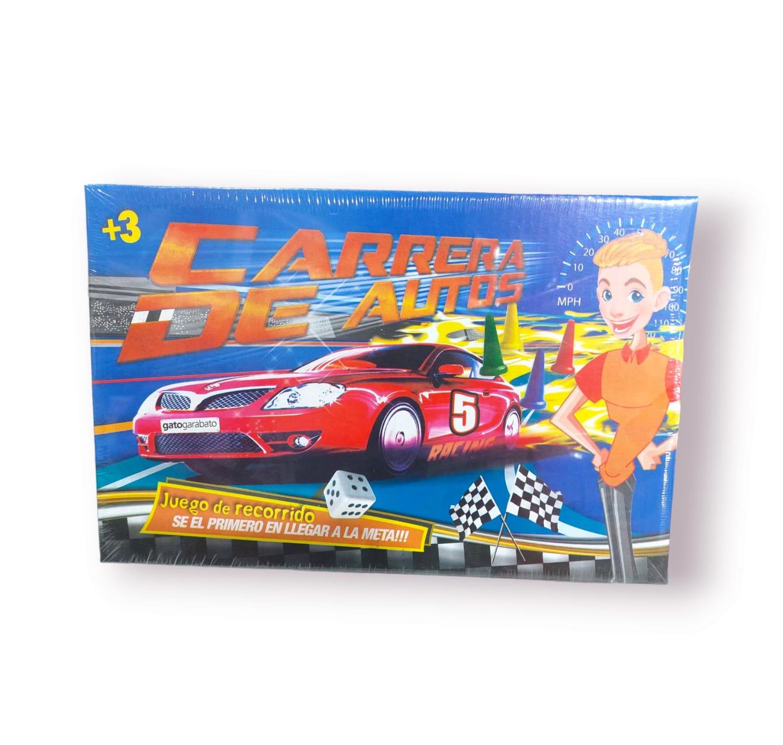 JUEGO DE RECORRIDO CARRERA DE AUTOS EN CAJA