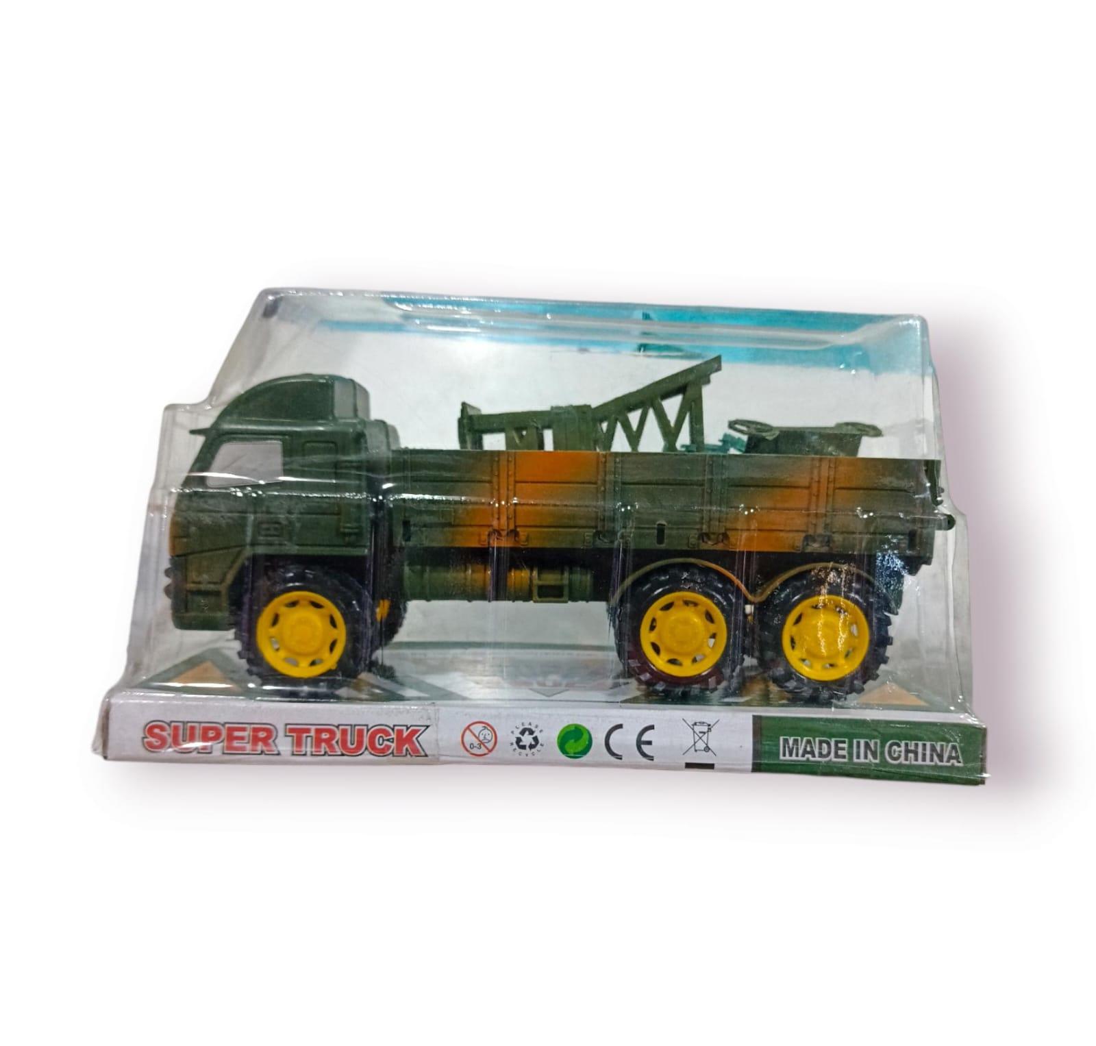 CAMION MILITAR CON TORRE Y SOLDADO EN BURBUJA