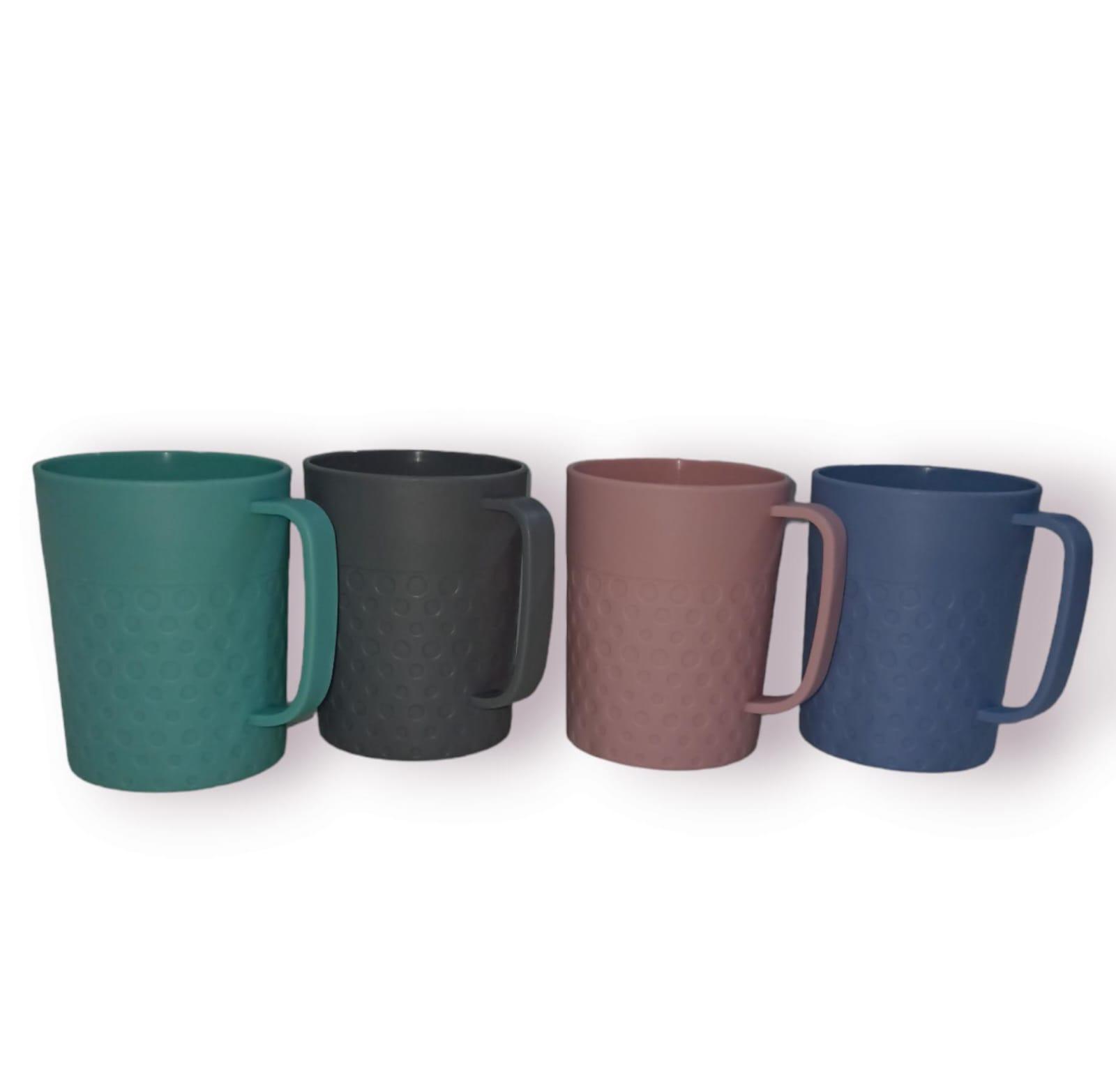 TAZA PLASTICA RECTA CON ASA 350ML