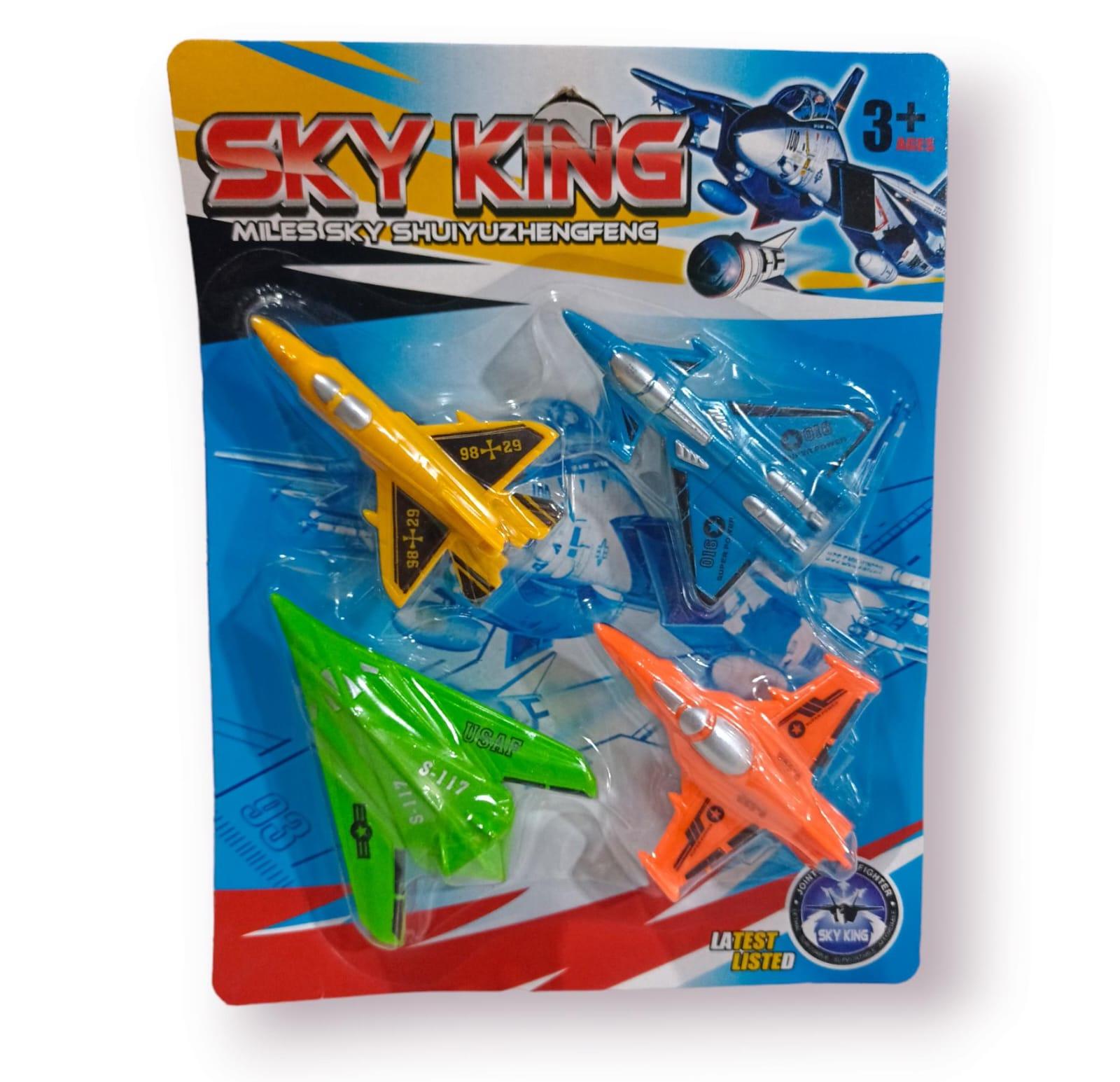 AVION X 4 UNIDADES EN BLISTER 10CM