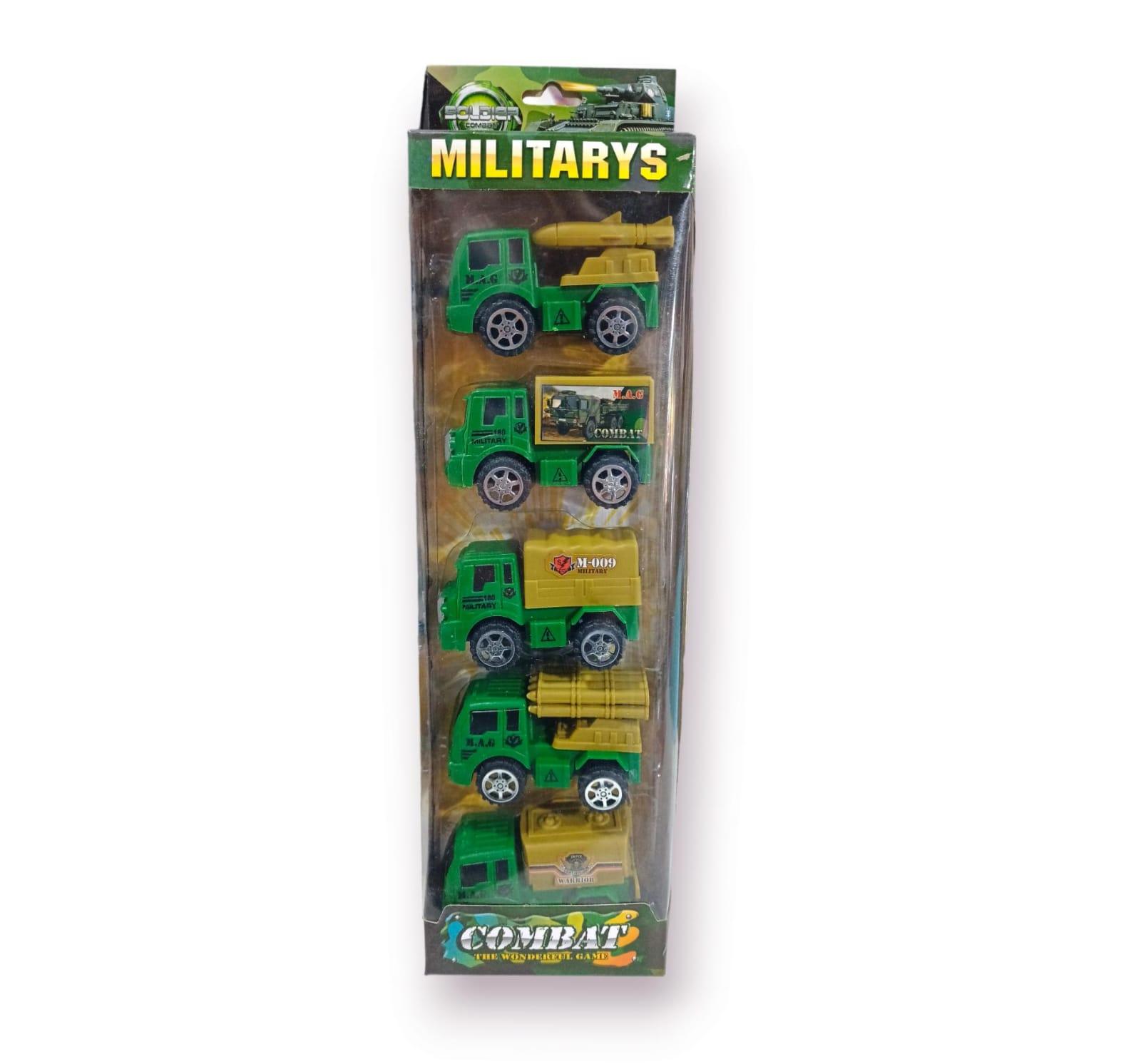 CAMION MILITAR X 5 UNIDADES EN CAJA
