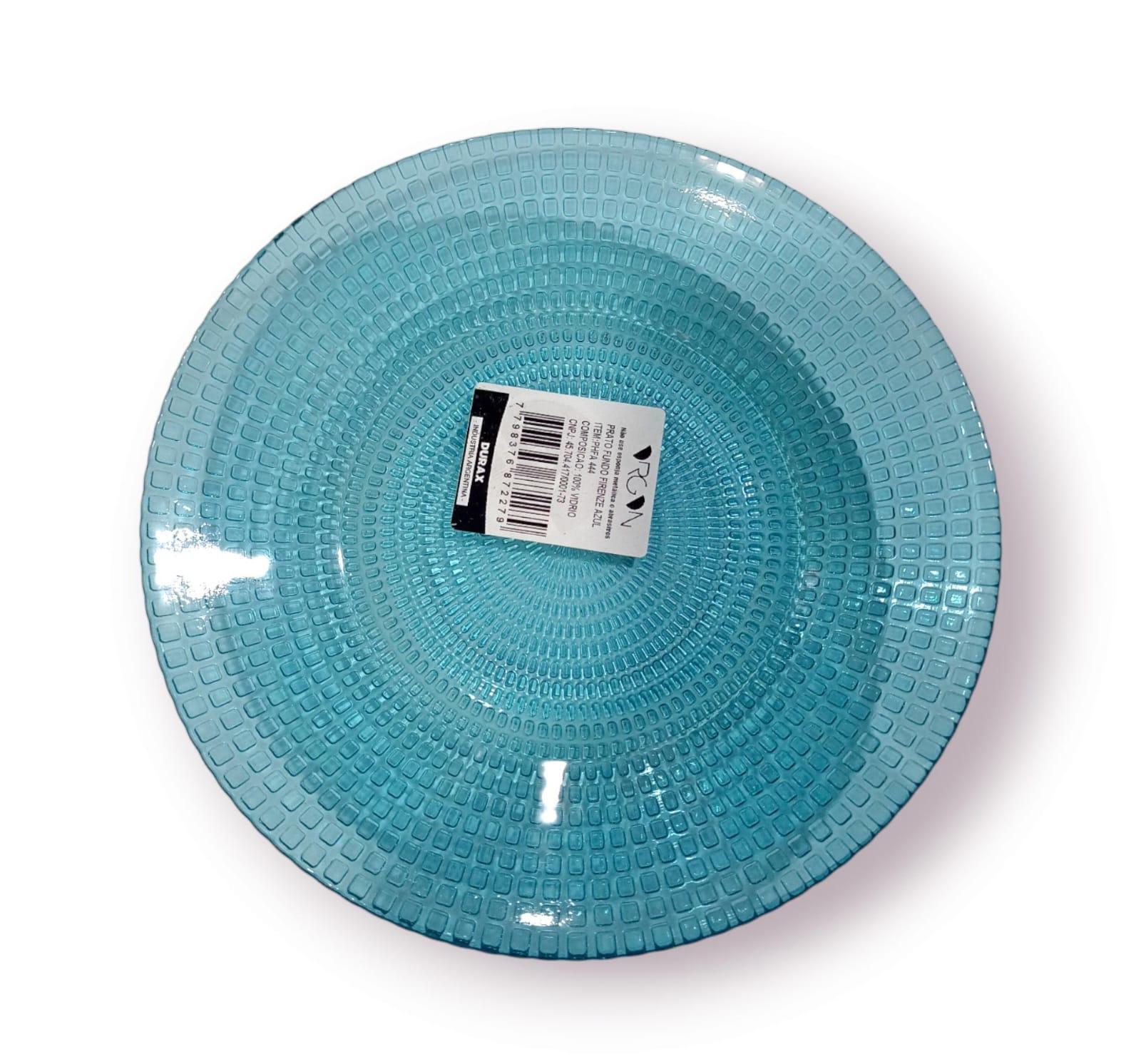 PLATO HONDO FIRENZE AZUL DURAX 22CM