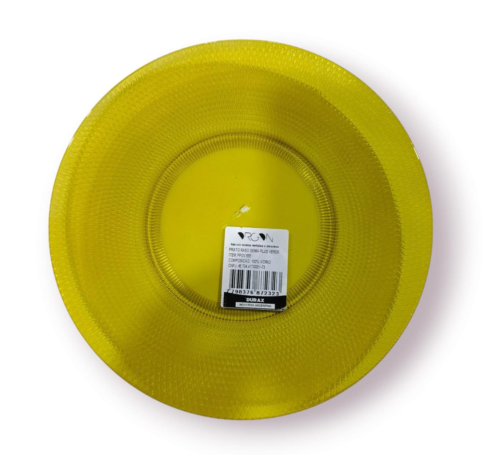 PLATO PLAYO GEMA PLUS VERDE DURAX 25CM