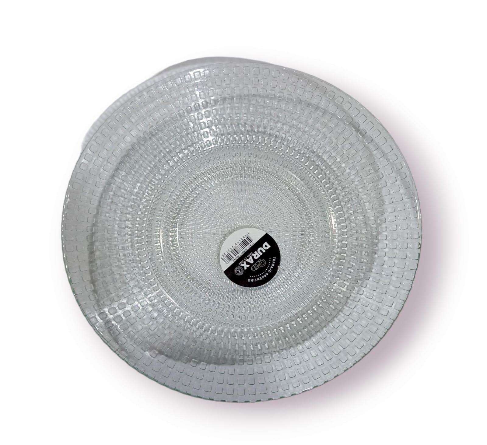 PLATO HONDO FIRENZE TRANSPARENTE DURAX 22CM