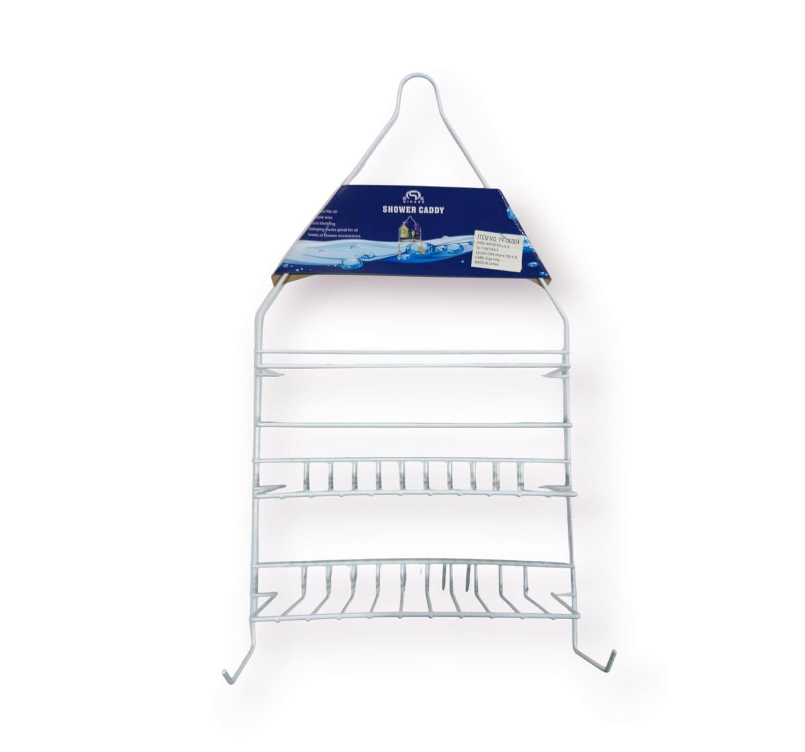 ORGANIZADOR COLGANTE PARA DUCHA METALICO 25X46CM
