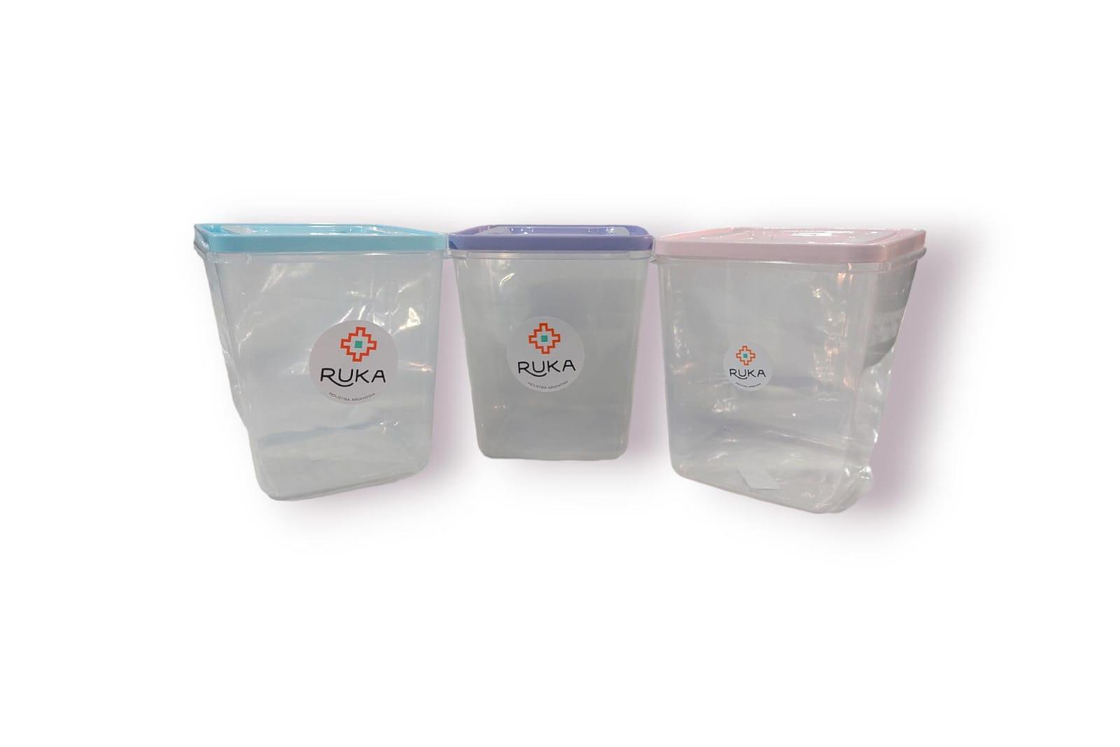 TUPPER HERMETICO CUADRADO 1 LTS PLASTICO