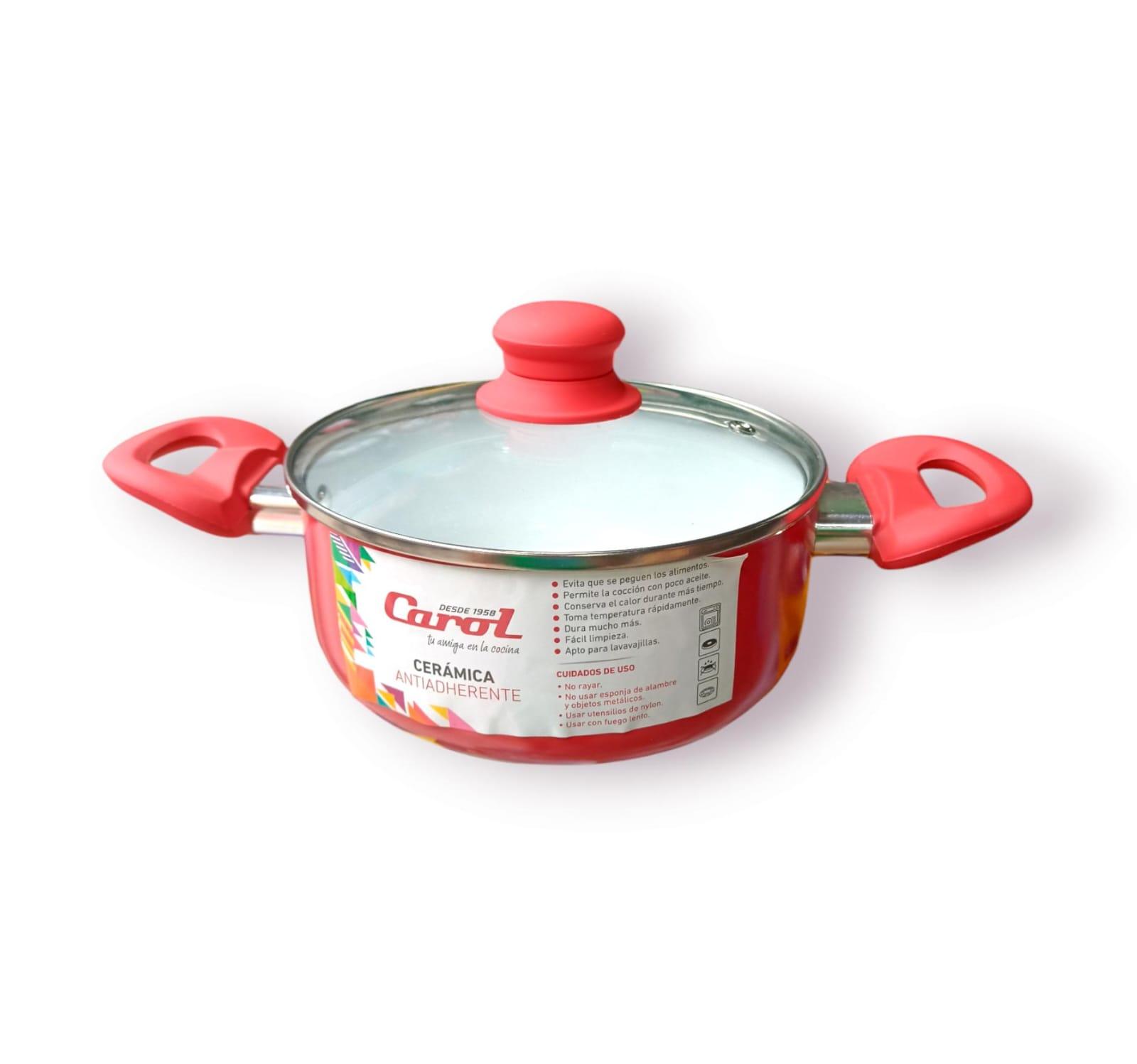 CACEROLA CAROL ANTIADHERENTE CERAMICA N*18