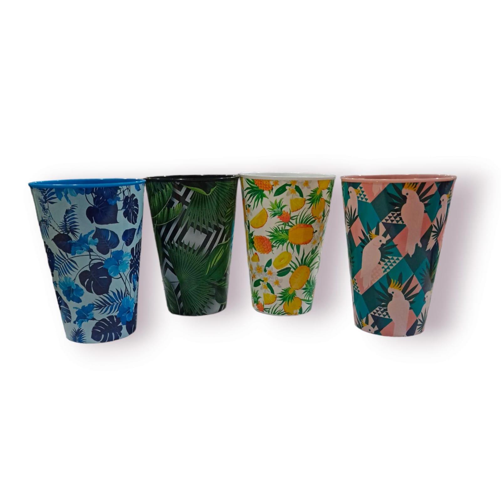 VASO PLASTICO ESTAMPADO 400CC