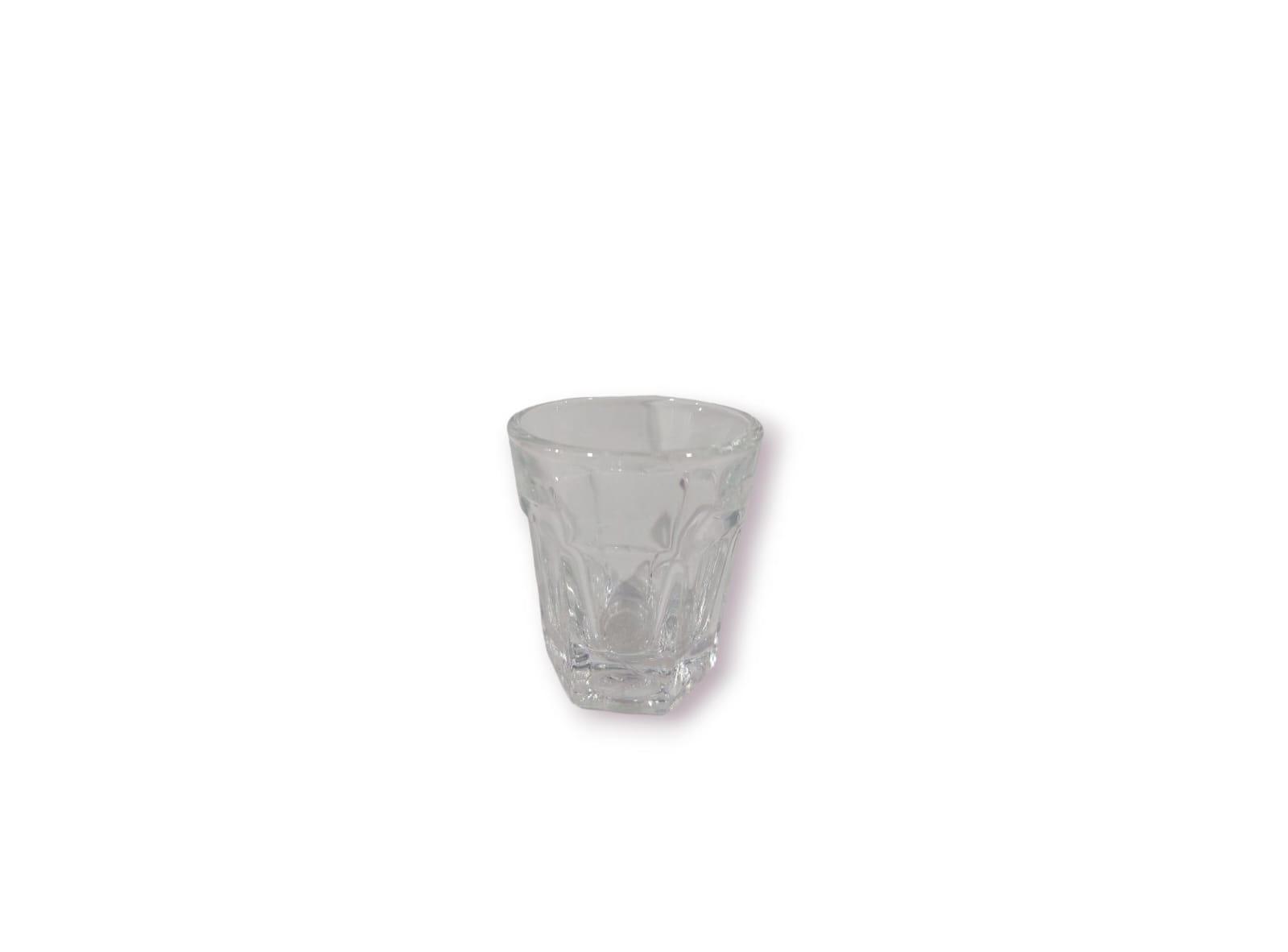 VASO VIDRIO TEQUILA FACETADO