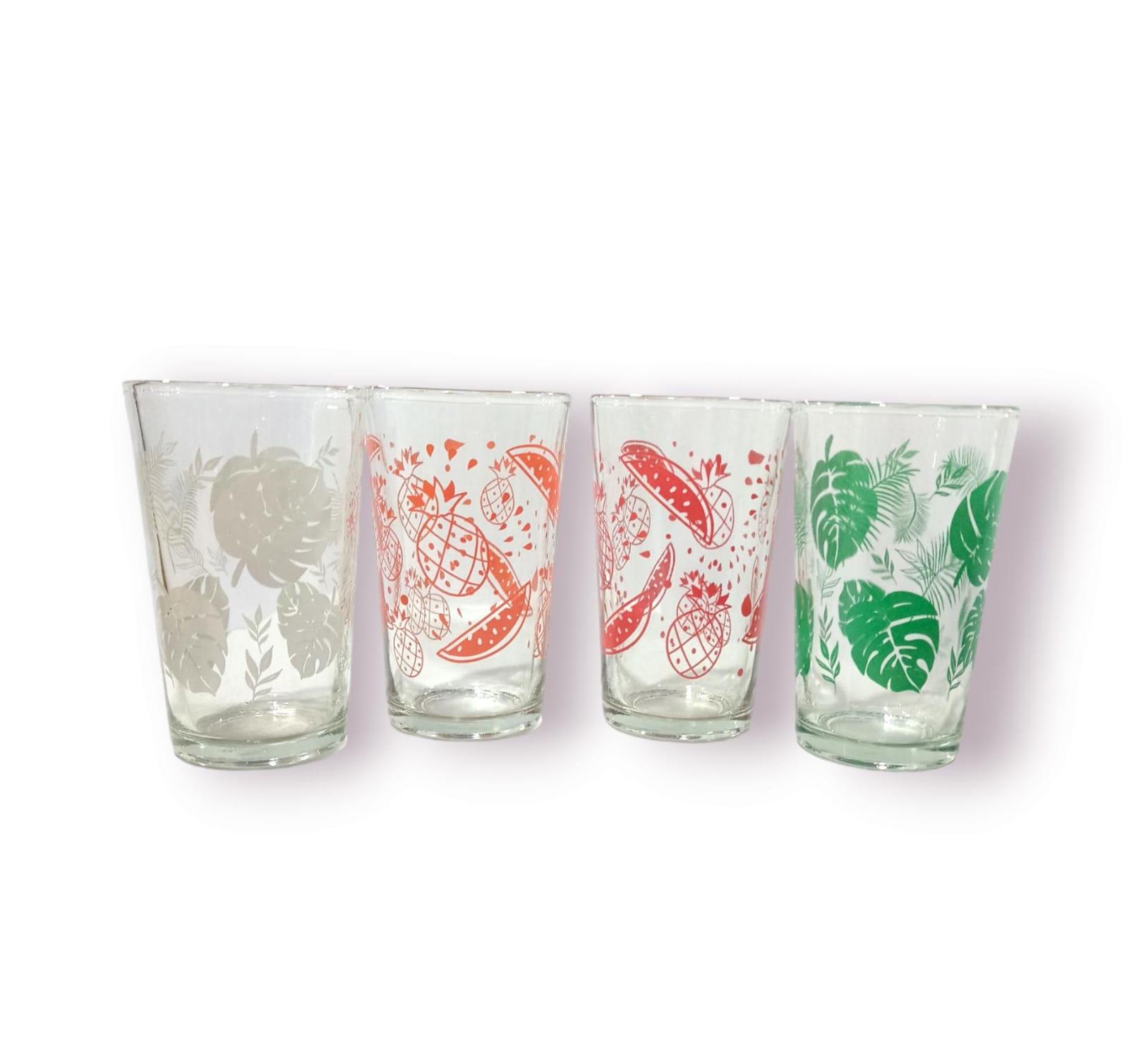 VASO VIDRIO ESTAMPADO TRAGO LARGO